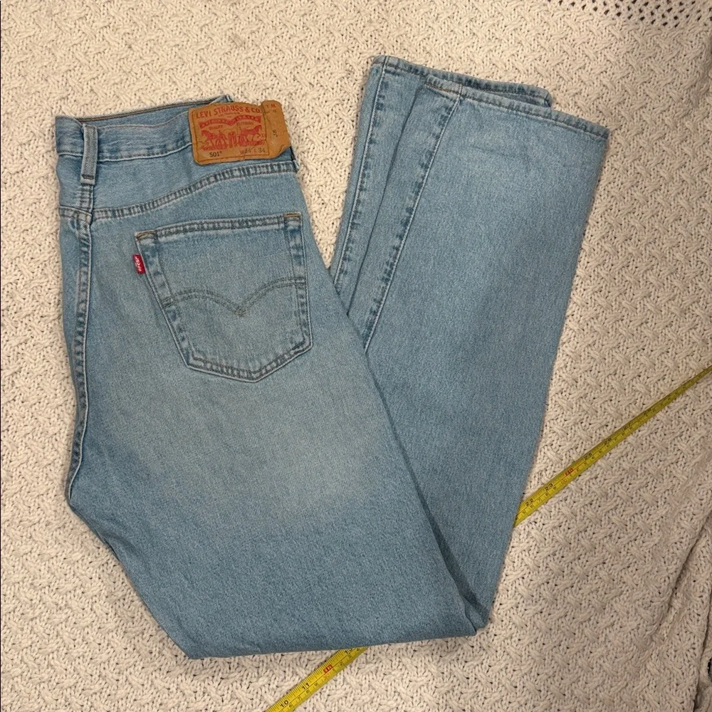 Levi's 501 34/34 Men’s Botton fly Light blue Jeans